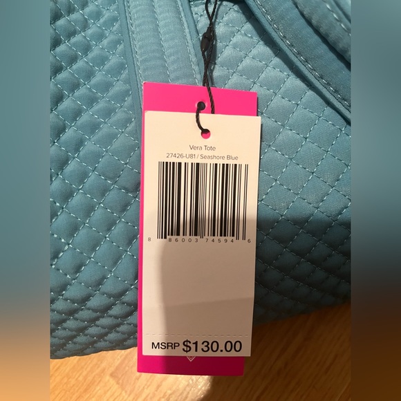 Vera Bradley Seashore Blue Tote - Picture 6 of 7